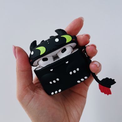 Чохол 3D для AirPods PRO 2 Dragon Black - ash-mobile.com.ua - фото 2