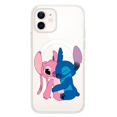 Чохол прозорий Print Blue Monster with MagSafe для iPhone 12 MINI Angel купити