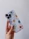 Чохол прозорий Print Flower для iPhone 16e | 17e Red