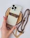 Чохол Guess (Original EST.1981) Crossbody Case для iPhone 13 PRO Clear Brown