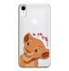 Чохол прозорий Print Lion King для iPhone XR Nala Love Red купити