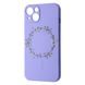 Чехол WAVE Minimal Art Case with MagSafe для iPhone 13 Light Purple/Wreath