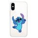 Чохол прозорий Print Blue Monster with MagSafe для iPhone XR Happy купити