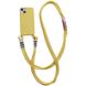 Чохол TPU two straps California Case для iPhone 14 Yellow