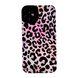 Чехол Ribbed Case для iPhone 15 PRO Leopard small Purple/Pink