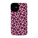 Чехол Ribbed Case для iPhone 14 Leopard small Pink