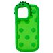 Чехол Silicone Dinosaur Case для iPhone 14 Green