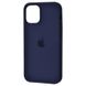 Чехол Silicone Case Full для iPhone 12 | 12 PRO Midnight Blue купить