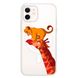 Чехол прозрачный Print Lion King with MagSafe для iPhone 12 MINI Giraffe/Simba купить
