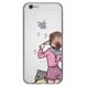 Чехол прозрачный Print для iPhone 6 | 6s Home Girls Pink