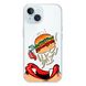 Чехол прозрачный Print FOOD with MagSafe для iPhone 13 Burger eat