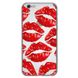 Чехол прозрачный Print Love Kiss для iPhone 6 | 6s Lips купить