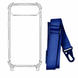 Чохол прозорий з ремінцем для iPhone 17 Air Midnight Blue
