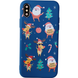 Чохол WAVE Fancy Case для iPhone X | XS Santa Claus Merry xmas Blue