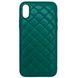 Чохол Leather Case QUILTED для iPhone X | XS Forest Green купити