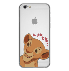 Чехол прозрачный Print Lion King для iPhone 6 | 6s Nala Love Red купить