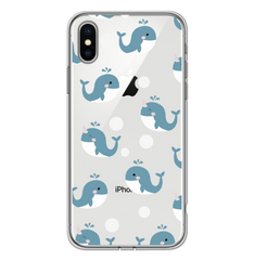 Чохол прозорий Print SUMMER для iPhone XS MAX Whale купити