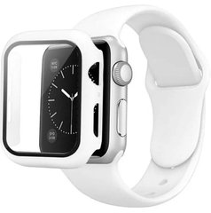 Ремінець Silicone BAND+CASE для Apple Watch 44 mm White