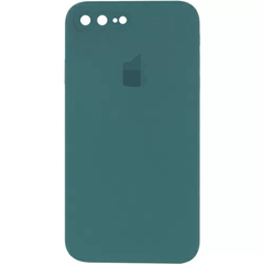 Чехол Silicone Case FULL+Camera Square для iPhone 7 Plus | 8 Plus Pine Green купить
