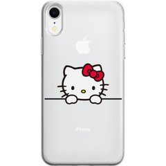 Чохол прозорий Print для iPhone XR Hello Kitty Looks купити