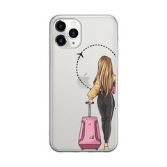 Чохол прозорий Print для iPhone 12 | 12 PRO Adventure Girls Pink Bag купити