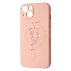 Чехол WAVE Minimal Art Case with MagSafe для iPhone 13 Pink Sand/Human