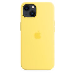 Чехол Silicone Case Full OEM+MagSafe для iPhone 13 Lemon Zest