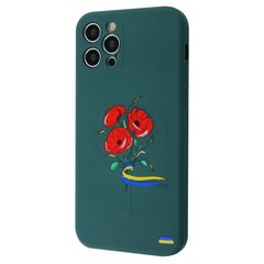 Чехол WAVE Ukraine Edition Case with MagSafe для iPhone 12 PRO Poppies Green купить