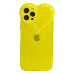 Чохол Transparent Love Case для iPhone 12 PRO MAX Yellow купити