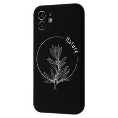 Чехол WAVE Minimal Art Case with MagSafe для iPhone 12 Black/Flower купить