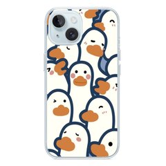 Чехол прозрачный Print Duck with MagSafe для iPhone 15 Plus Duck More