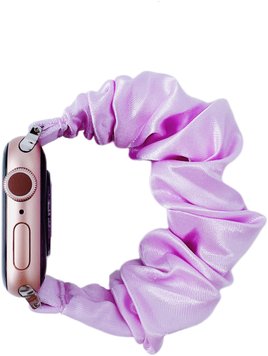 Ремінець Scrunchie для Apple Watch 42mm | 44mm | 45mm | 46mm | 49mm Pink - ash-mobile.com.ua - фото 1