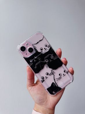 Чехол прозрачный с карманом ASH PRINT для iPhone 12 MINI More Hearts - ash-mobile.com.ua - фото 4