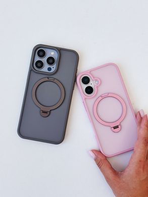 Чохол Matte Guard MagSafe з підставкою для iPhone 16 Black - ash-mobile.com.ua - фото 6