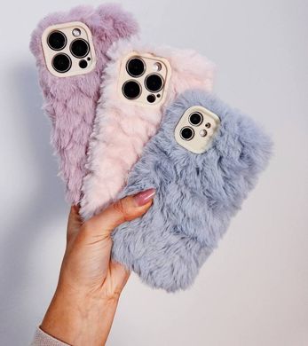 Чохол Fluffy Love Case для iPhone 12 PRO Purple - ash-mobile.com.ua - фото 5