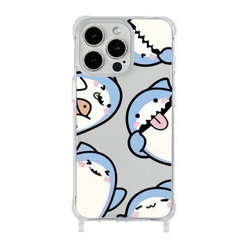 Чохол прозорий з ремінцем Print Shark для iPhone 13 PRO MAX Shark More - ash-mobile.com.ua - фото 1
