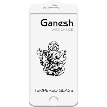 Захисне скло 3D Ganesh (Full Cover) для iPhone 7 | 8 | SE 2 | SE 3 White - ash-mobile.com.ua - фото 1