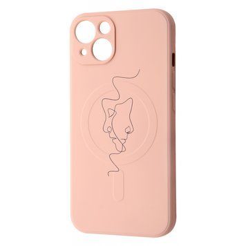 Чохол WAVE Minimal Art Case with MagSafe для iPhone 13 Pink Sand/Human - ash-mobile.com.ua - фото 1