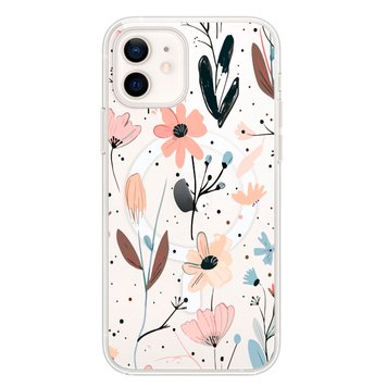 Чохол прозорий Print Flower with MagSafe для iPhone 12 | 12 PRO Floral Dream - ash-mobile.com.ua - фото 1