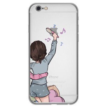 Чохол прозорий Print Home Girls для iPhone 6 Plus | 6s Plus Blue - ash-mobile.com.ua - фото 1