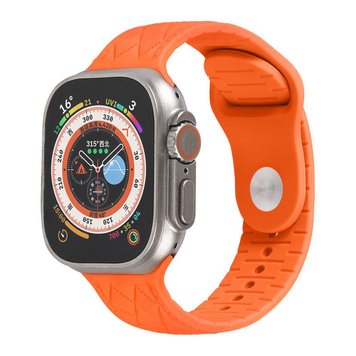 Ремінець Rhombus для Apple Watch 42mm | 44mm | 45mm | 46mm | 49mm Orange - ash-mobile.com.ua - фото 1