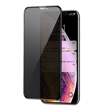 Захисне скло антишпигун PRIVACY Glass для iPhone XS MAX | 11 PRO MAX Black - ash-mobile.com.ua - фото 1