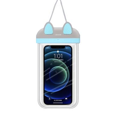Чехол водонепроницаемый Usams для мобильного телефона Gray-Blue (YD010 7)