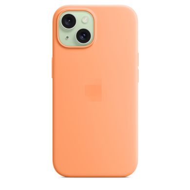 Чохол Silicone Case Full OEM для iPhone 15 Plus Orange Sorbet