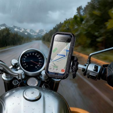 Тримач для велосипеда Hoco H95 Bendito waterproof riding holder black - ash-mobile.com.ua - фото 4