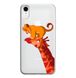 Чохол прозорий Print Lion King для iPhone XR Giraffe/Simba купити