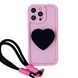 Чехол Heart Popsocket Case для iPhone 14 PRO Pink/Black - ash-mobile.com.ua - фото 1