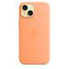 Чехол Silicone Case Full OEM для iPhone 15 Plus Orange Sorbet