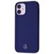 Чохол Silicone Mercedes-Benz Case для iPhone 12 MINI Blue