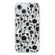 Чехол прозрачный Print Flower with MagSafe для iPhone 15 Floral Black - ash-mobile.com.ua - фото 1